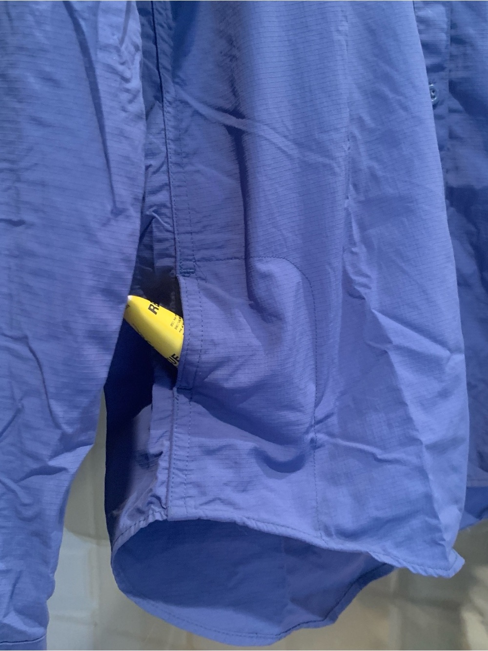 Eddie Bauer women's Long-Sleeve Periwinkle Button-Down Performance Shirt - Picture 7 of 7